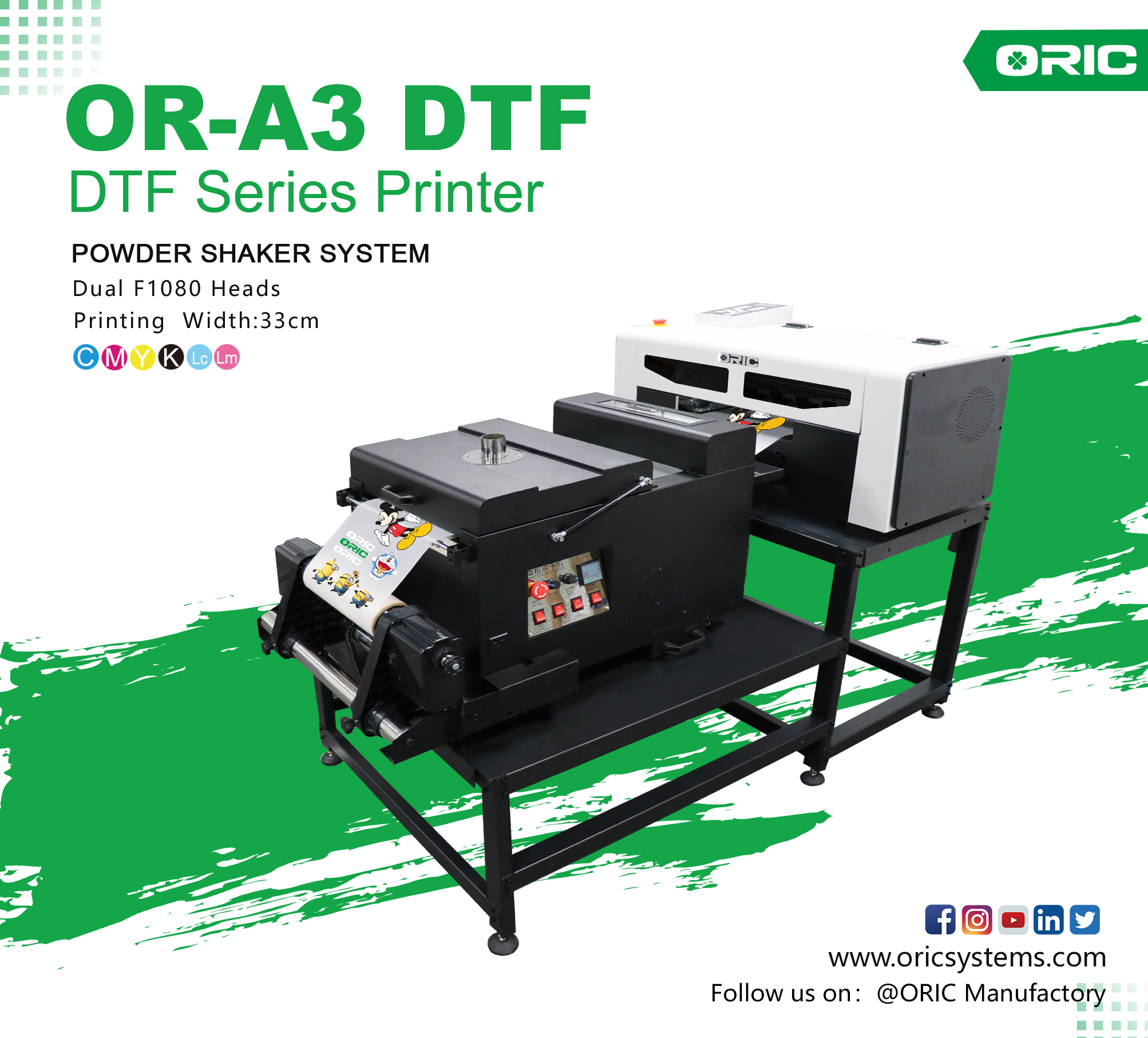 Máquina de impresión de película DTF OR-A3 Mini320 OR-A3 DTF Mini320